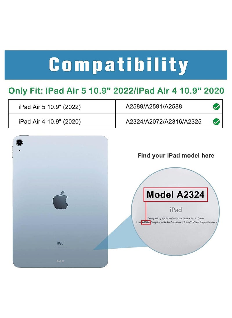 Fankalo Tablet Case for Apple iPad Air 5th/4th Generation 10.9 inch 2022/2020 Protective Stand Case Hard Shell Cover  - Image 2