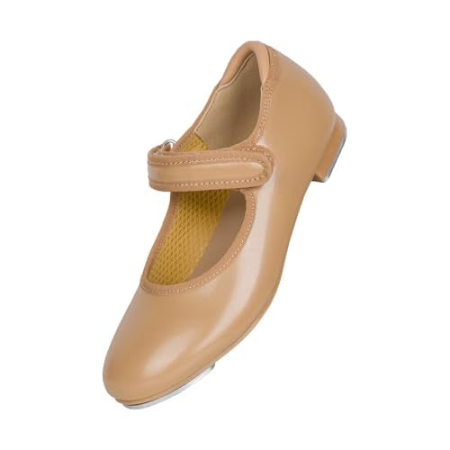 ARCLIBER Brown Tap Shoes for Girls and Boys NonSlip Tap Dance Shoes for ToddlerLittle KidBig Kid11 Little Kid - Image 1