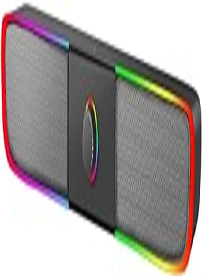 XTRIKE ME SK600 Stereo Sound bar RGB Gaming Speakers - Total Power Output 6W - Touch control for backlight - RGB effects with 3 modes - Easy accessible volume knob