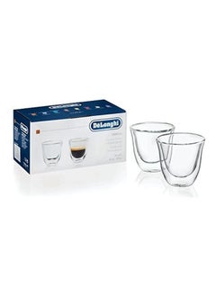 NIBEMINENT Set Of 2 Double Wall Coffee Mugs Clear 60millimeter  - Image 2