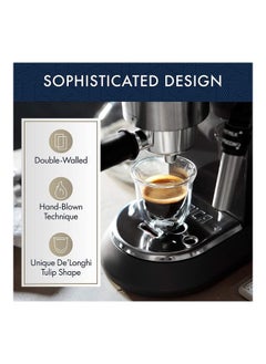 NIBEMINENT Set Of 2 Double Wall Coffee Mugs Clear 60millimeter  - Image 3