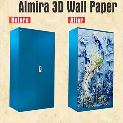 Decor Production Self Adhesive Wallpaper Wall Sticker for Almirah/Wardrobe(Design no. almirah-wallpaper-pt07-2) - Image 3