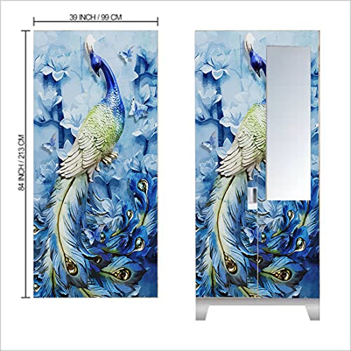 Decor Production Self Adhesive Wallpaper Wall Sticker for Almirah/Wardrobe(Design no. almirah-wallpaper-pt07-2) - Image 2