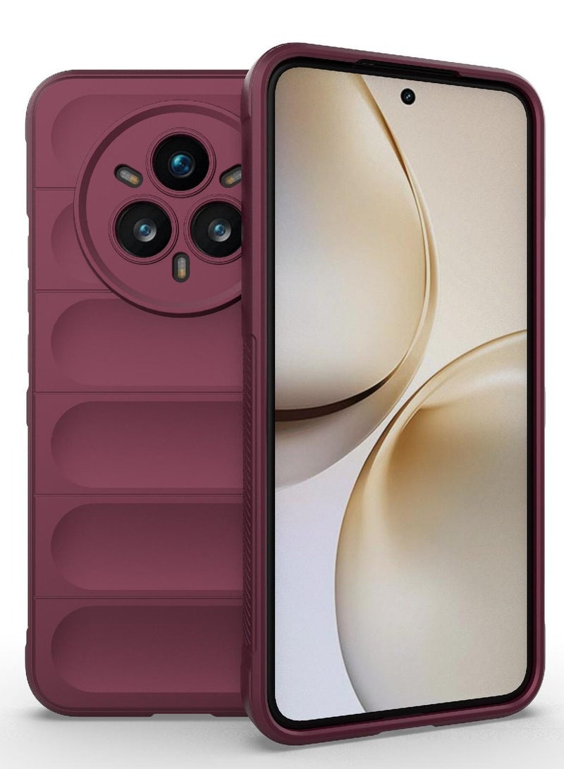 Phone case cover Magic Shield TPU + Silicone Shockproof Phone Case For  Realme 14 Pro Plus (Wind Red) - Image 1