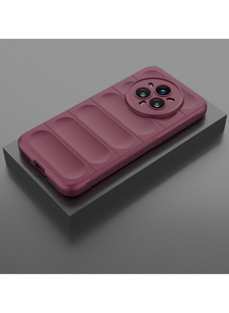 Phone case cover Magic Shield TPU + Silicone Shockproof Phone Case For  Realme 14 Pro Plus (Wind Red) - Image 2