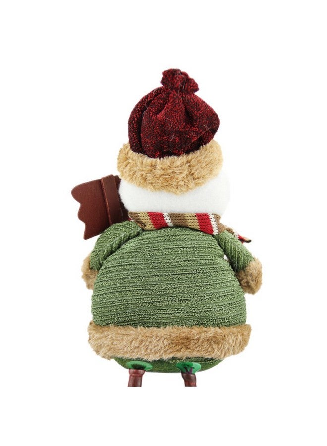 بي اكس تي ديكور عطلة عيد الميلاد من BXT رف قطيفة للجلوس رجل ثلج هدية سانتا كلوز ديكور منزلي لطيف حرفي - Image 4