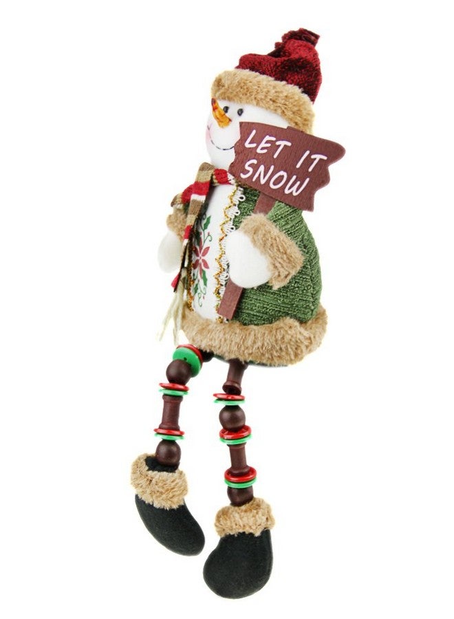 بي اكس تي ديكور عطلة عيد الميلاد من BXT رف قطيفة للجلوس رجل ثلج هدية سانتا كلوز ديكور منزلي لطيف حرفي - Image 3