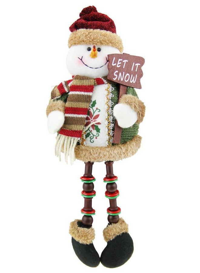 بي اكس تي ديكور عطلة عيد الميلاد من BXT رف قطيفة للجلوس رجل ثلج هدية سانتا كلوز ديكور منزلي لطيف حرفي - Image 1