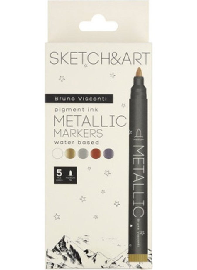 Bruno - Visconti Sketch Art 5 Color Metallic 22-0096 - Image 1