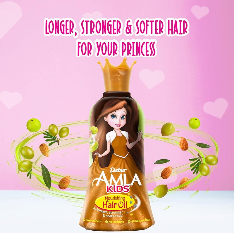 Dabur Amla Kids Detangler + Nourishing Hair Oil Value Pack (2x200ml) | Natural Extracts for Strong, Long & Soft Hair - Image 2