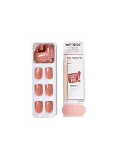 KISS imPRESS Color Press-on Manicure IMC27C Caramel 30 color nails  - Image 2