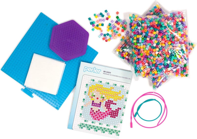 Perler Beads 3D Ocean and Mermaid Fuse Bead Kit, 4006pcs, 22 Projects - Image 3