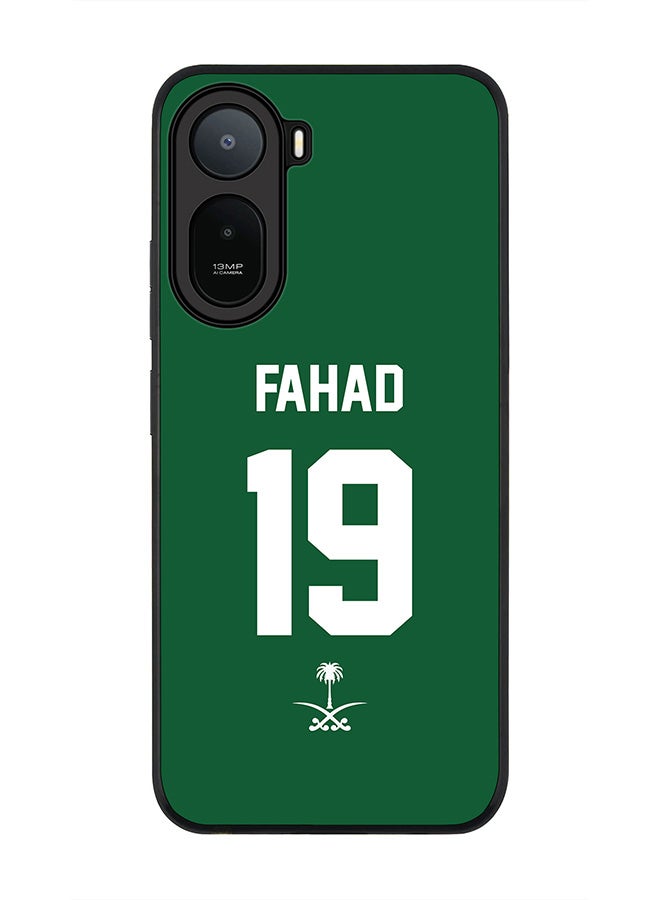 Stylizedd Rugged Case for Xiaomi Redmi A7 Pro 4G / Poco C81 / Poco C81 Pro / Poco C85x 5G- Slim Fit Hybrid Rubber Cover Football - Saudi Arabia,  Fahad