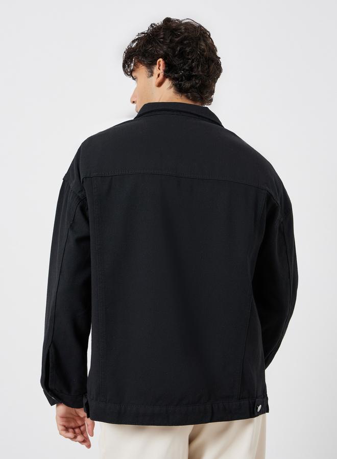 Styli Men Oversized Denim Jacket - Image 5