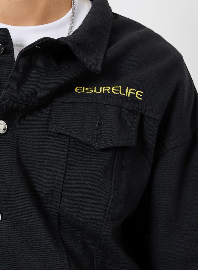 Styli Men Oversized Denim Jacket - Image 4