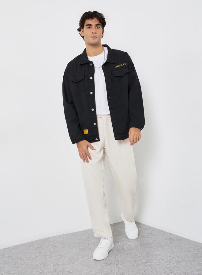 Styli Men Oversized Denim Jacket - Image 2