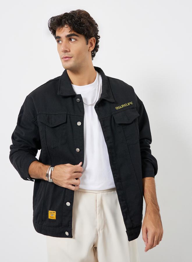Styli Men Oversized Denim Jacket - Image 1