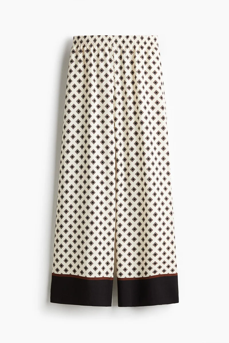 اتش اند ام بنطلون واسع بتصميم سهل الارتداء