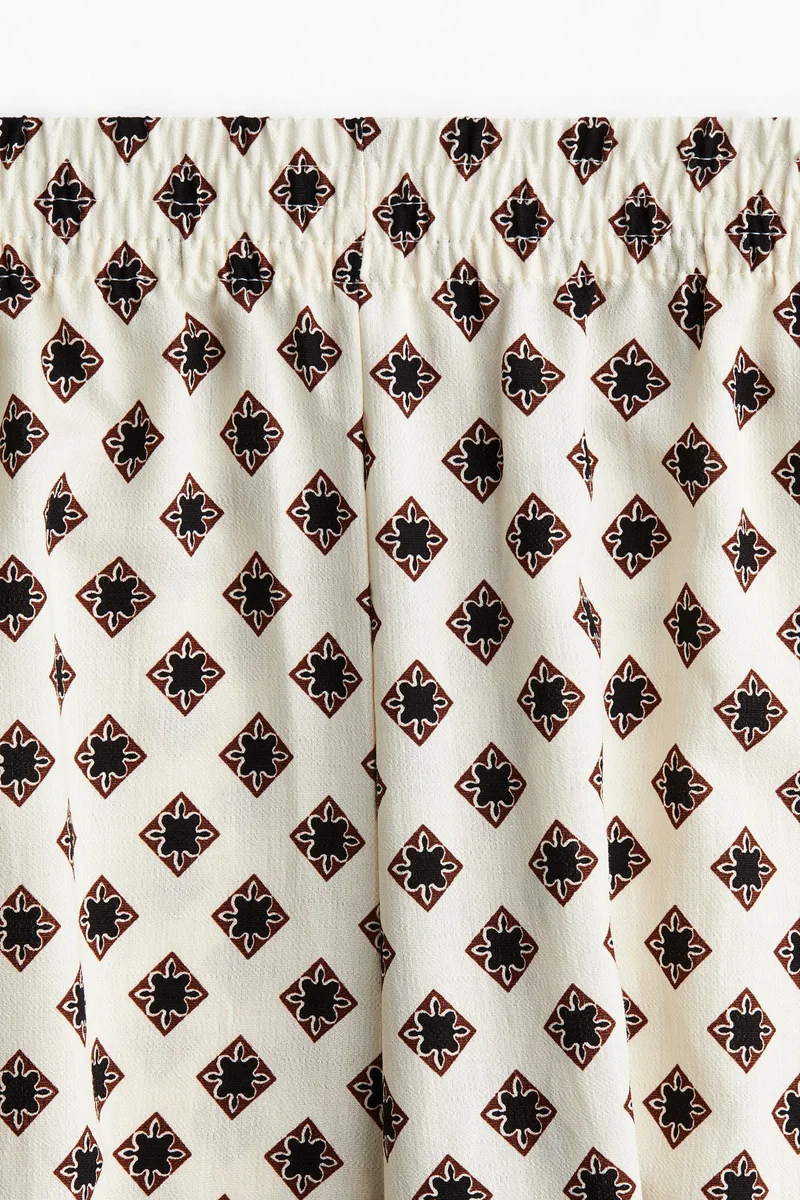 اتش اند ام بنطلون واسع بتصميم سهل الارتداء