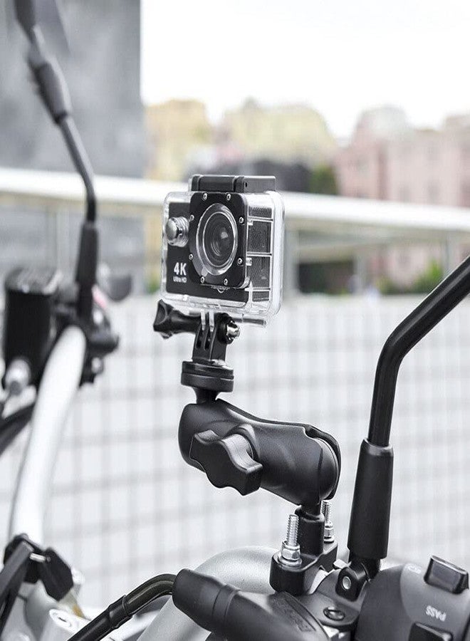 Pinzu Action Camera Handle bar Aluminium Alloy Universal Mount with Two 360° rotational Angle for Motorcycle and Bicycle (Handlebar FIT) Zupild381 - Image 5