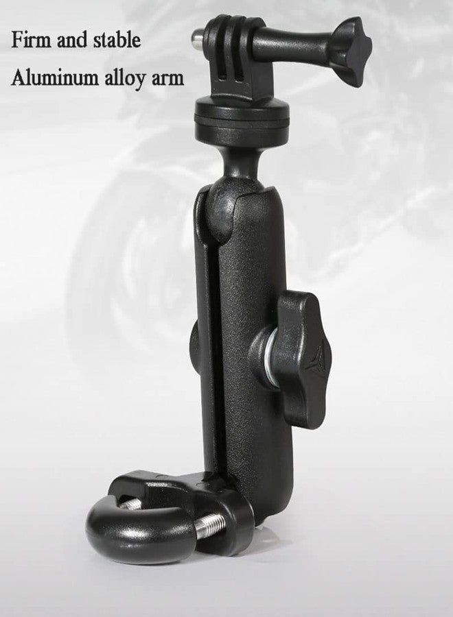Pinzu Action Camera Handle bar Aluminium Alloy Universal Mount with Two 360° rotational Angle for Motorcycle and Bicycle (Handlebar FIT) Zupild381 - Image 2