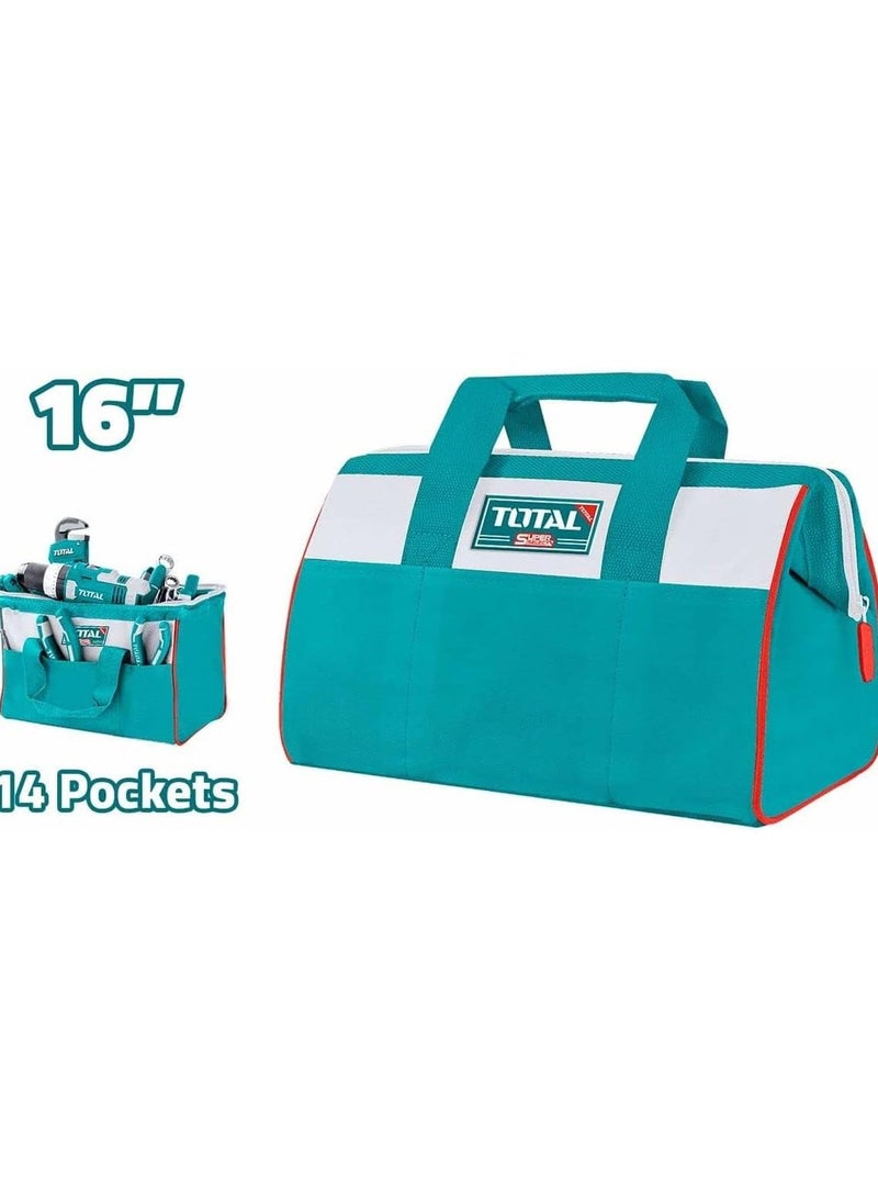 TOTAL Tools Bag Designed With 14 Pockets 16 Inch THT261625 - Image 2