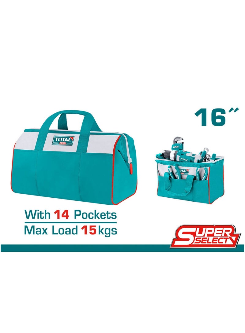 TOTAL Tools Bag Designed With 14 Pockets 16 Inch THT261625 - Image 3