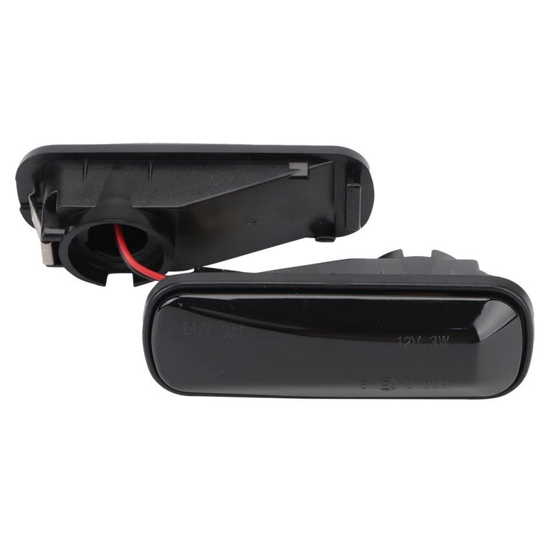 Generic KACEPAR Front Side Fender Turn Signal Repeater Lamps, Amber LED Side Marker Lights, 1995-1999 Compatible with Honda Ballade, Hatchback Sedan Civic 2/3/4DR CR-V - Smoke Lens Dynamic Light - Image 1