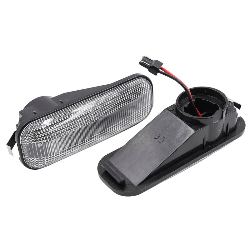 Generic KACEPAR Front Side Fender Turn Signal Repeater Lamps, Amber LED Side Marker Lights, 1995-1999 Compatible with Honda Ballade, Hatchback Sedan Civic 2/3/4DR CR-V - Smoke Lens Dynamic Light - Image 2