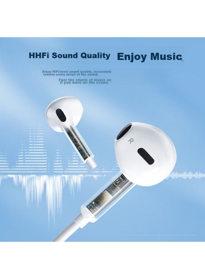 Witgoer 3.5mm Wired Earphones, Round Sleep Headphones, Computer In-ear Headphones, Wired Laptop And Mobile Gaming Headphones, Desktop Plug-in Compatible With Apple And Android - Image 4