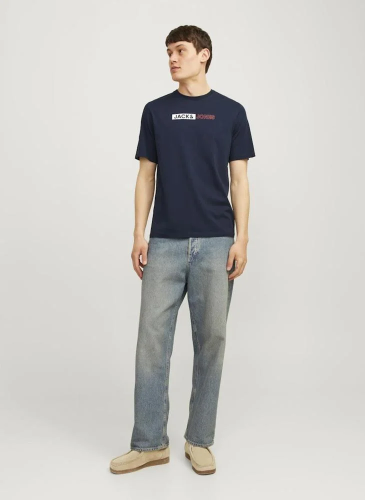 JACK & JONES Graphic Print Crew Neck T-Shirt