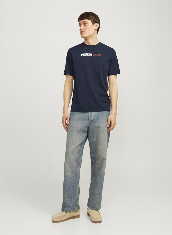 JACK & JONES - Graphic Print Crew Neck T-Shirt - Image 1