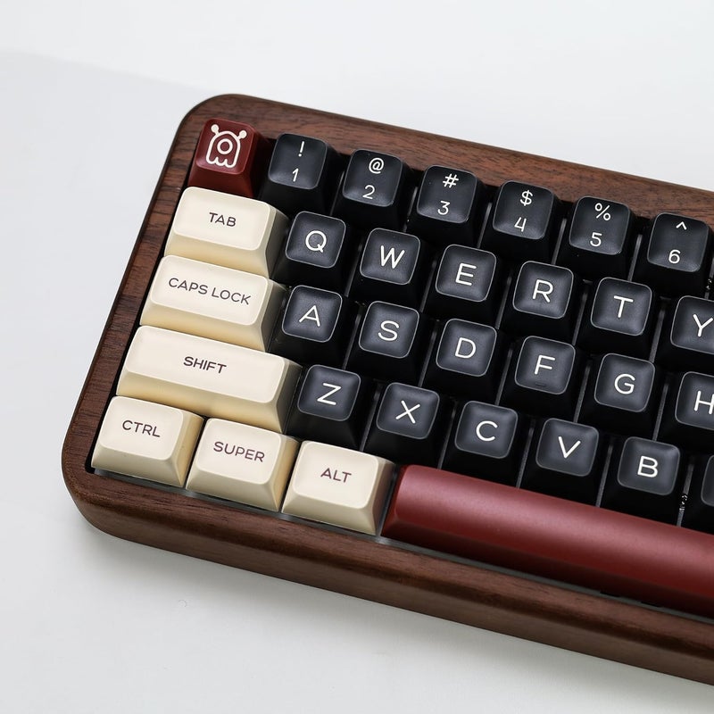 KBDiy Similar to SA Profile Clone Rome PBT Double Shot Keycap Set,160 Keys Black and White Custom Key Caps Keycaps 60 Percent Retro Keycaps for 61/64/68/84/87/100/104/108 Mechanical Keyboard - Image 5