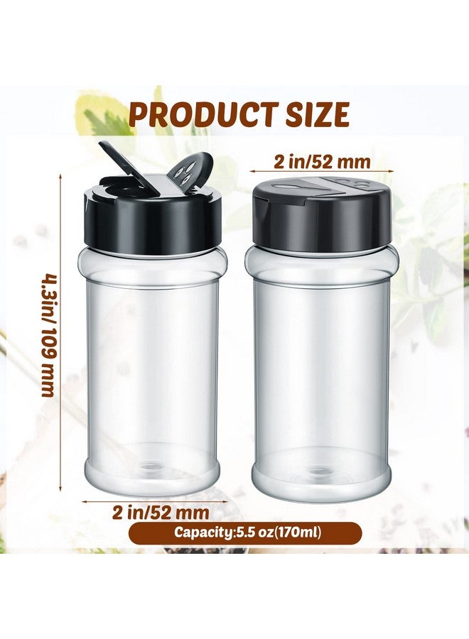 Jadive Jadive 36 Pcs Plastic Spice Jars with Shaker Lids Clear Spice Bottles Plastic Seasoning Containers Empty Shaker for Kitchen Storing Herbs Seasoning Powders Pepper Dry Goods  - Image 2