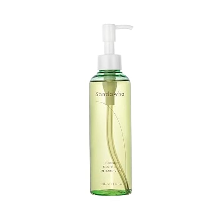 SanDaWha SKINCURE Camellia Natural Mild Cleansing Oil - Korean Skincare Deep Makeup Remover & Pore Cleanser for Blackheads and Sebum with 8 Plant Oils, Ideal for Sensitive Skin, 6.76 fl. oz. - Image 1