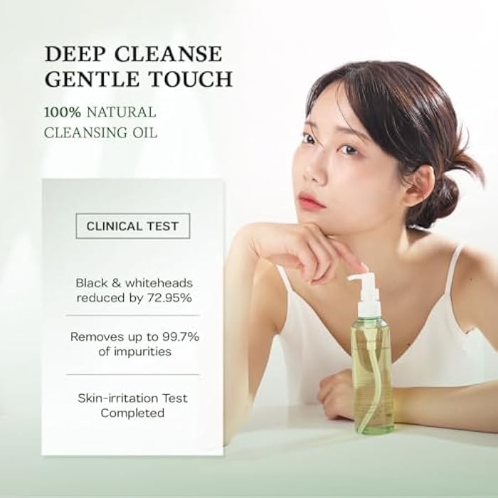 SanDaWha SKINCURE Camellia Natural Mild Cleansing Oil - Korean Skincare Deep Makeup Remover & Pore Cleanser for Blackheads and Sebum with 8 Plant Oils, Ideal for Sensitive Skin, 6.76 fl. oz. - Image 4
