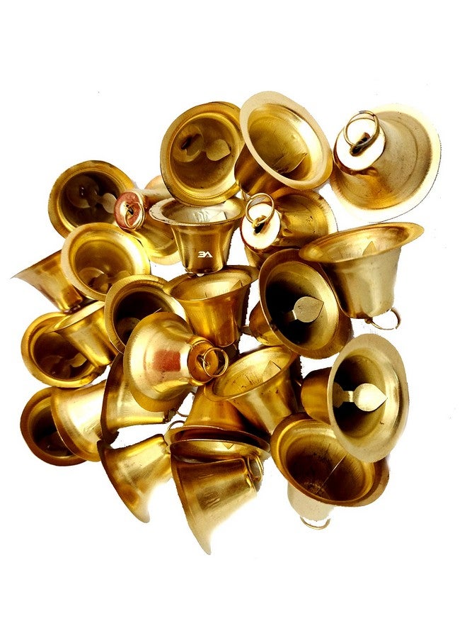 3A Featuretail Golden Metal Bells Used for DIY Crafts and Festive Decoration (Golden 2.5Cm, Set of 25pc) - Image 1