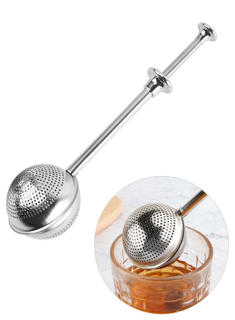 1 Pcs Full Filter Hole Stretch Loose Leaf Tea Infuser Stainless Steel Tea Ball Strainer ﻿  - Image 1