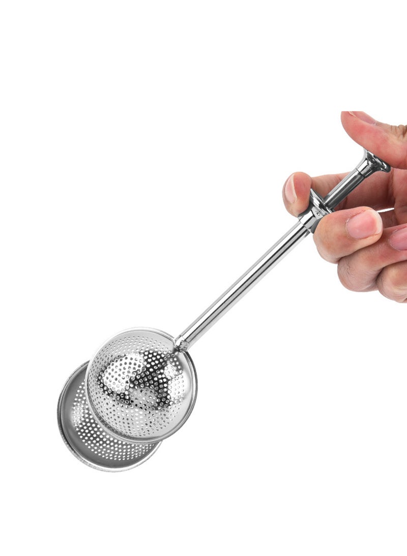1 Pcs Full Filter Hole Stretch Loose Leaf Tea Infuser Stainless Steel Tea Ball Strainer ﻿  - Image 2