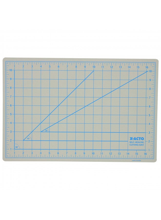 X-Acto X7761 Self-healing cutting mat, nonslip bottom, 1 grid, 12-Inch by 18-Inch board with 11-Inch by 17-Inch measuring surface, gray