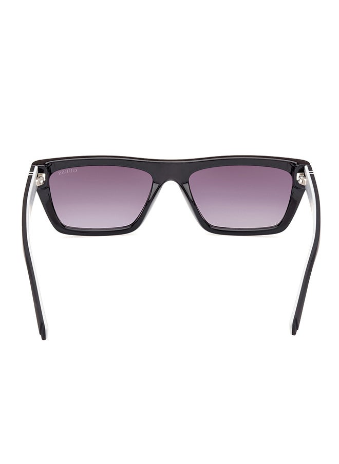 GUESS Men's UV Protection Rectangular Sunglasses - GU0012001B55 - Lens Size: 55 Mm  - Image 4