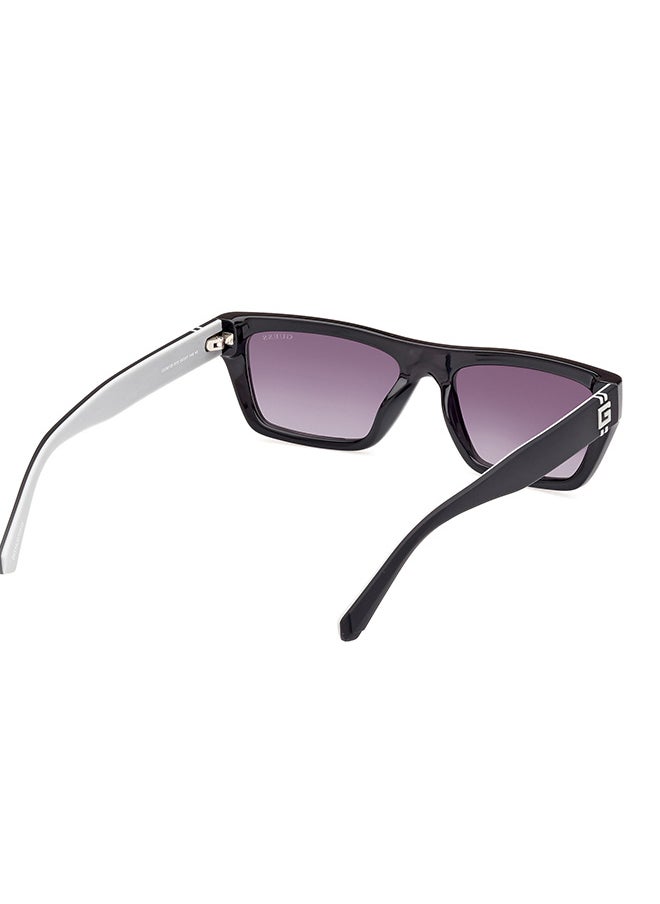 GUESS Men's UV Protection Rectangular Sunglasses - GU0012001B55 - Lens Size: 55 Mm  - Image 5