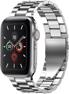 Generic Metal Strap for Apple SmartWatch Ultra/Series 9 / Series 8 / Series 7 / Series 6 / Series 5, Size 49/45/ 44/42 mm, Silver Color 