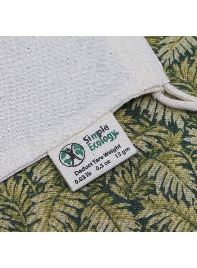 Simple Ecology Muslin Reusable Produce Shopping and Storage Bags, Organic Cotton, Drawstring, Washable, Tare Weight Tag; X Small 3 pack - Image 4