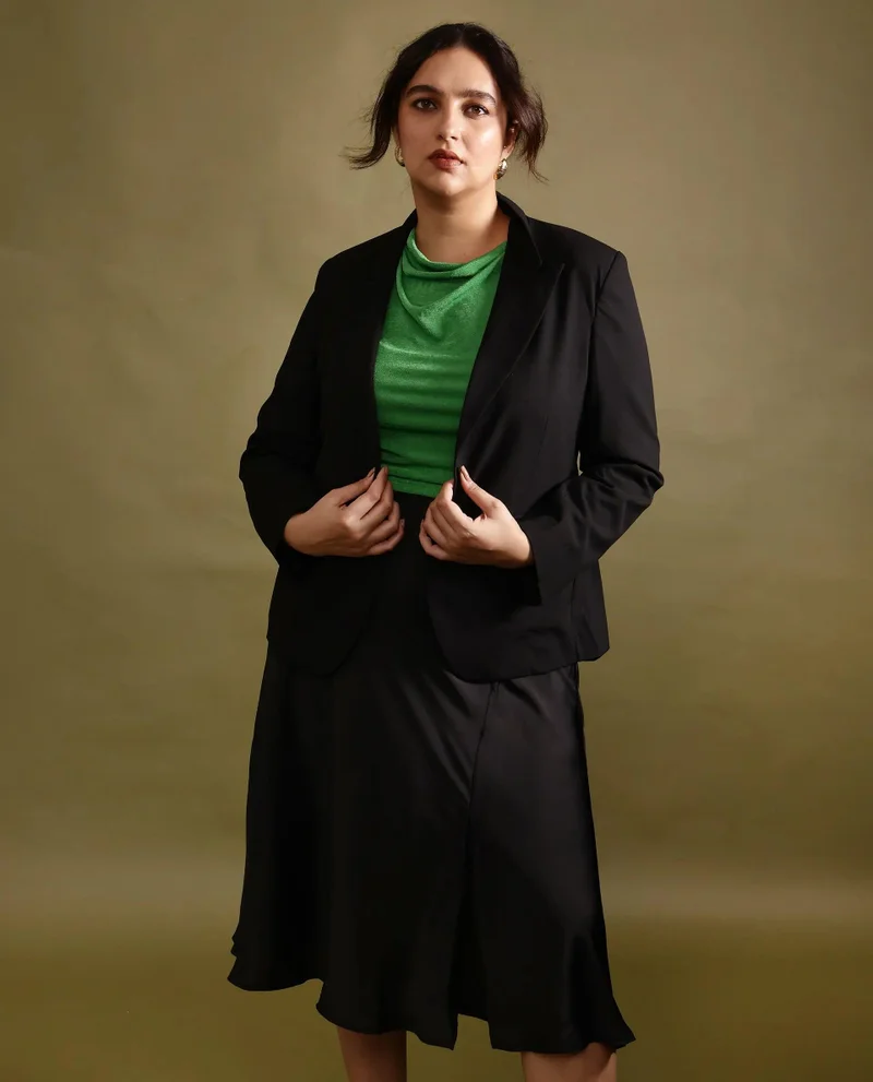 Rareism Women's Single Breasted Blazer
