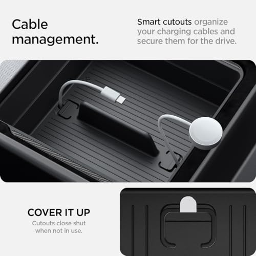 Spigen Armrest Console Organizer for Tesla Model Y Juniper (2025/26) & Model 3 Highland (2024/25) - Image 3