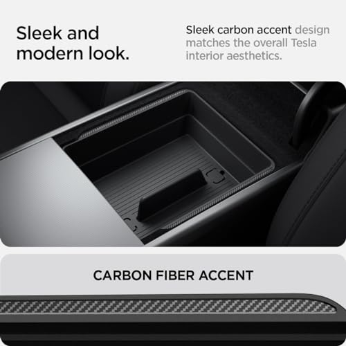 Spigen Armrest Console Organizer for Tesla Model Y Juniper (2025/26) & Model 3 Highland (2024/25) - Image 4