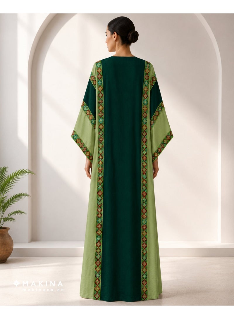 MAKINA Women Fallahi Daraa with Embroidered Cool Crepe Fabric - Image 2