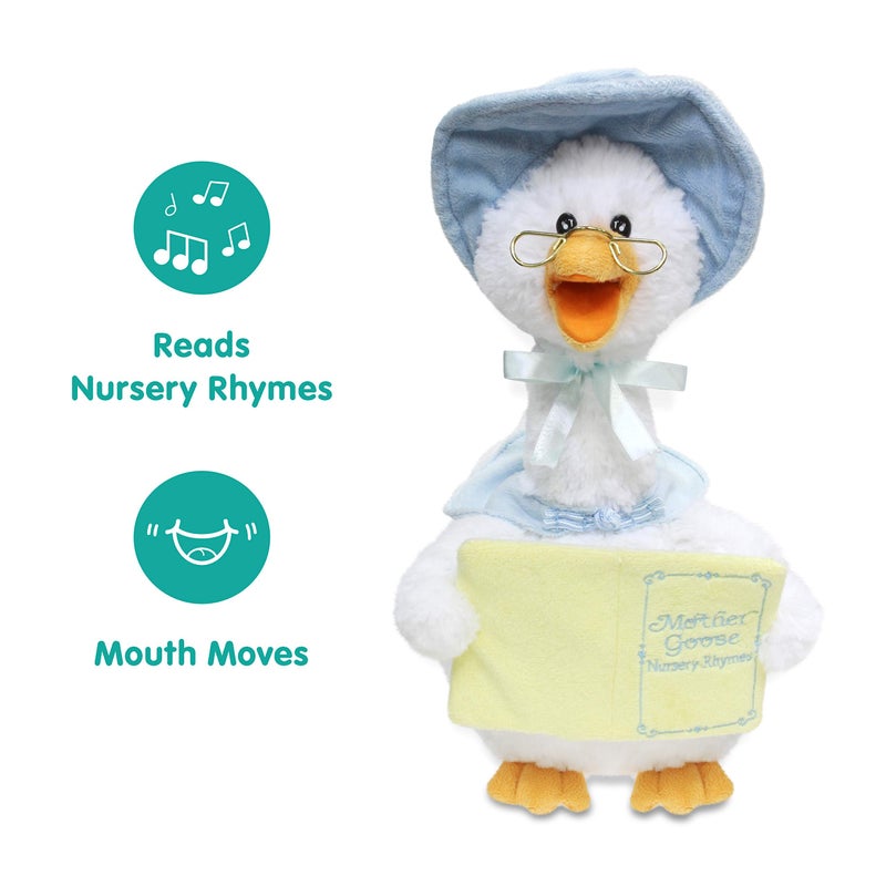 Cuddle Barn  Mother Goose Animated Stuffed Animal Talking StoryTelling Plush Toy for Kids 14 - Image 3