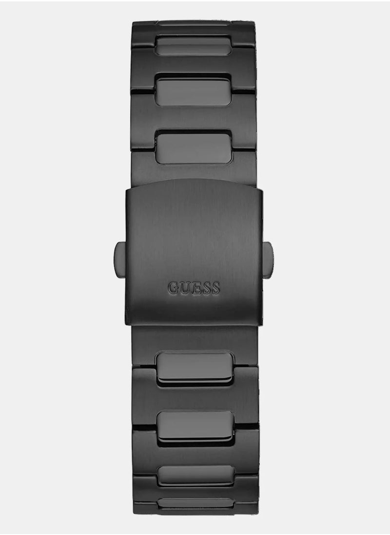 GUESS Mens 44 mm Scope Black Dial Stainless Steel Analog Watch - GW0454G3  - Image 4